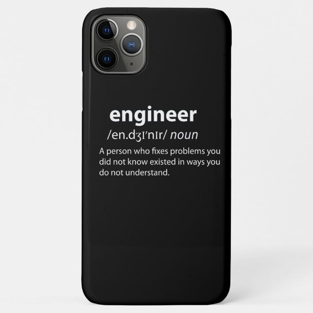 Coques Case-Mate iPhone Ingénieur Définition de dictionnaire drôle (Dos)