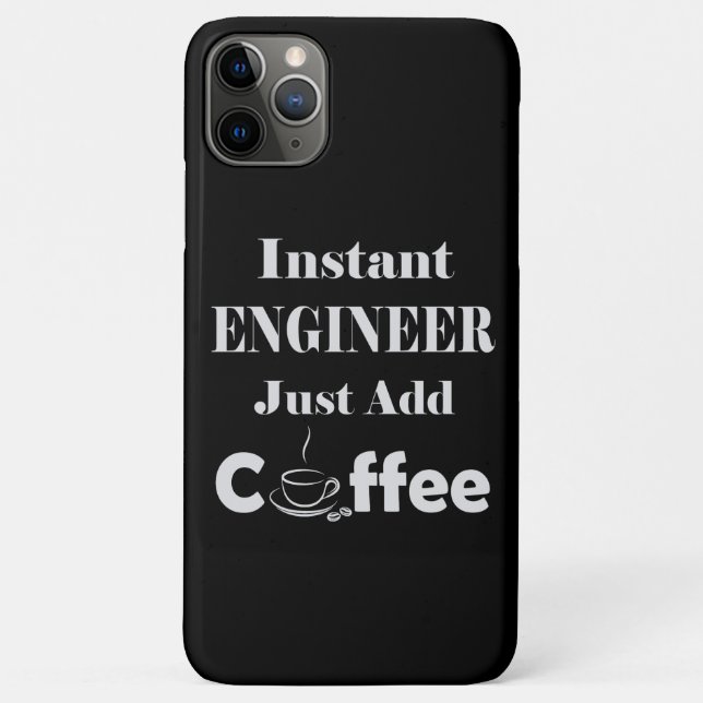 Coques Case-Mate iPhone Ingénieur instantané juste ajouter du café (Dos)