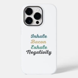 Coque Case-Mate iPhone Inhale Bacon Exhale Négativité Téléphone Case