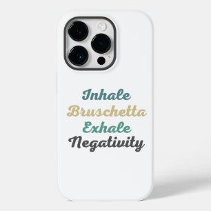 Coque Case-Mate iPhone Inhale Bruschetta Exhale Négativité Téléphone Case