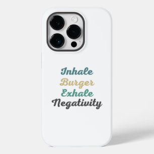 Coque Case-Mate iPhone Inhale Burger Exhale Négativité Téléphone Case