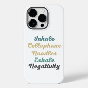 Coque Case-Mate iPhone Inhale Cellophane nouilles Exhale Négativité