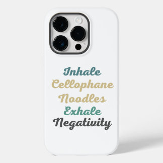 Coque Case-Mate iPhone Inhale Cellophane nouilles Exhale Négativité