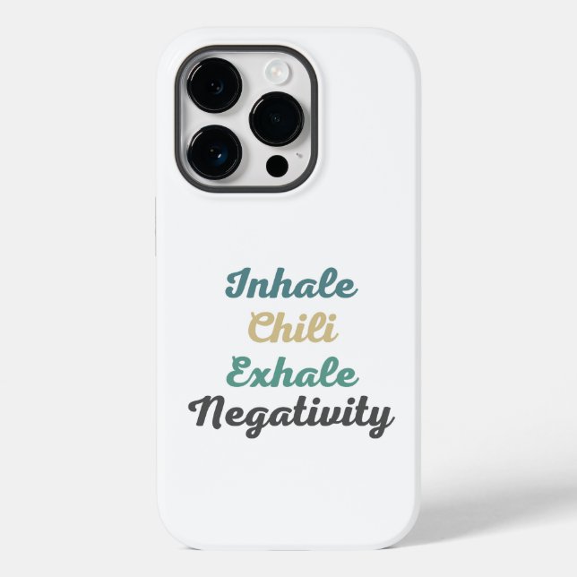 Coques Case-Mate iPhone Inhale Chili Exhale Négativité Téléphone Case (Verso)