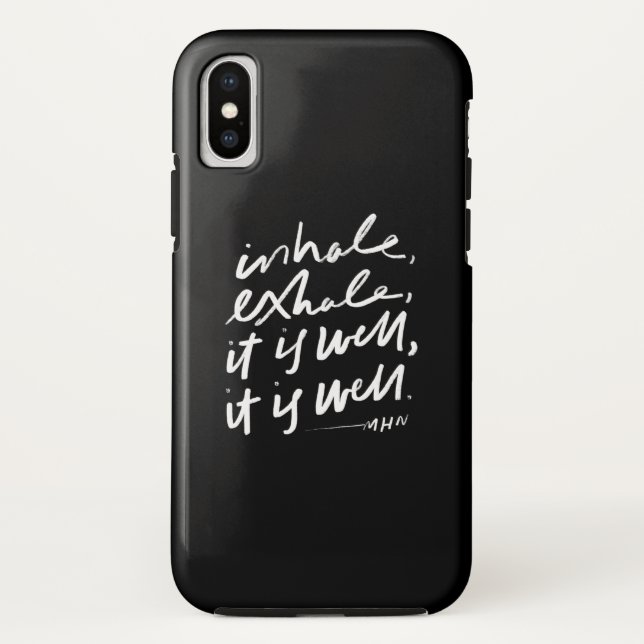 Coques Case-Mate iPhone Inhale, Exhale, C'est bien, C'est bien (Dos)
