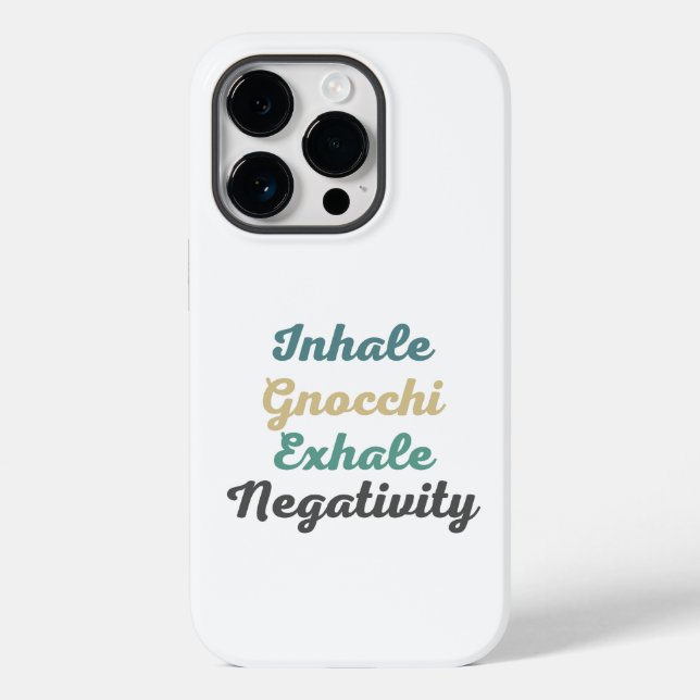 Coques Case-Mate iPhone Inhale Gnocchi Exhale Négativité Téléphone Case (Verso)