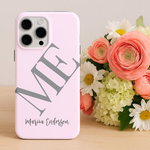 Coque Case-Mate iPhone Initiales de pastel moderne, simple et minimaliste
