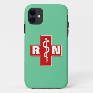 Coque iPhone 11 Initiales d'infirmière
