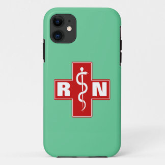 Coque iPhone 11 Initiales d'infirmière