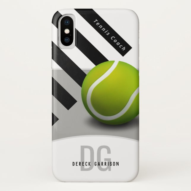 Coques Case-Mate iPhone Initiales du car de tennis professionnel | (Dos)