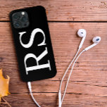 Case-Mate iPhone Case Initiales minimalistes modernes Monogramme Coque-M<br><div class="desc">Cette conception est également disponible sur d'autres modèles de téléphone. Choisissez Type de périphérique pour voir d'autres iPhone, Samsung Galaxy ou coques Google. Certains styles peuvent être modifiés en sélectionnant Style si c'est une option. Cette conception peut être personnalisée dans la zone fournie en modifiant la photo et/ou le texte....</div>
