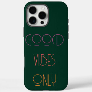 Coque iPhone 16 Pro Max Initiales Monogramme Vert Foncé Moderne Contempora