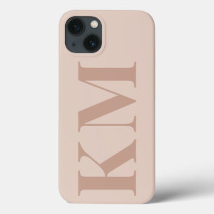 Case-Mate iPhone Case Initiales monogrammes personnalisées boho blush mi