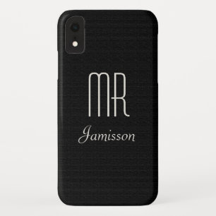 Case-Mate iPhone Case Initiales personnalisées M. Black HIS