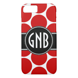 COQUES POUR iPhone INITIATIVES DE MONOGRAM POIS ROUGE