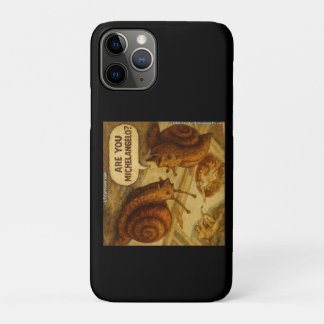 Case-Mate iPhone Case Inquisitive Snail & Michelangelo Parody Cartoon