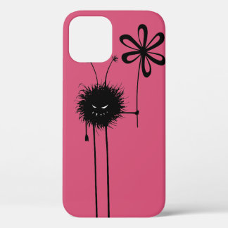 Coque iPhone 12 Pro Insecte mauvais rose de fleur protecteur