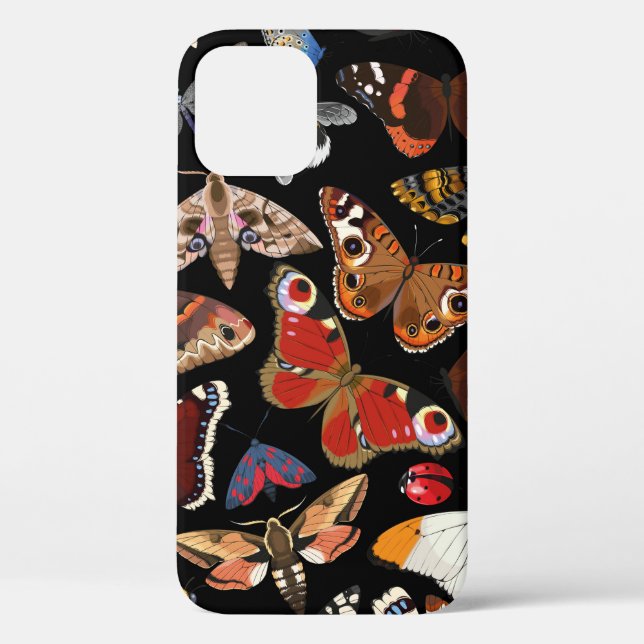 Coques Case-Mate iPhone Insecte un motif transparent (Verso)