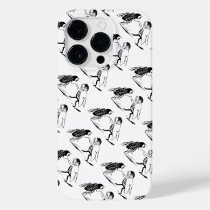 Coque Pour iPhone 14 Pro Insectes anciens dansant ; mouche bleue
