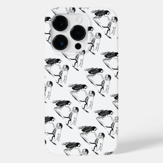 Coque Pour iPhone 14 Pro Insectes anciens dansant ; mouche bleue