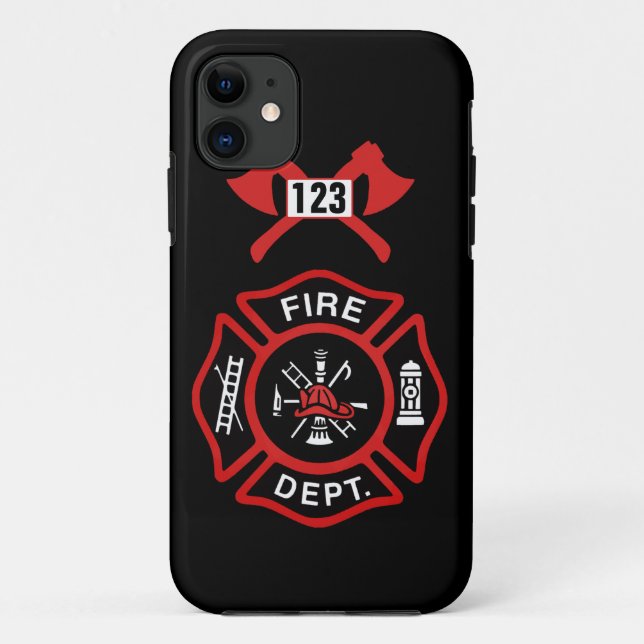 Coques Case-Mate iPhone Insigne de corps de sapeurs-pompiers (Dos)