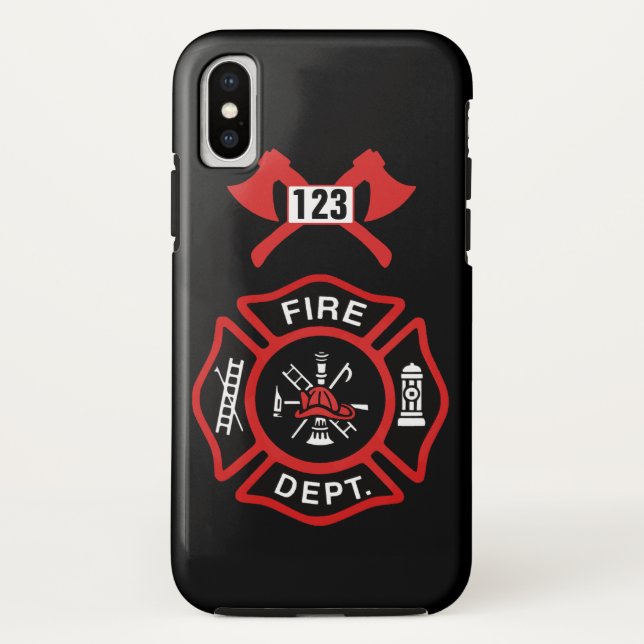 Coques Case-Mate iPhone Insigne de corps de sapeurs-pompiers (Dos)