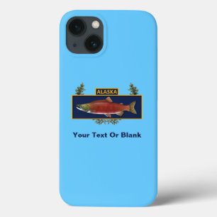 iPhone 13 Case Insigne de pêcheur de combat d'Alaska