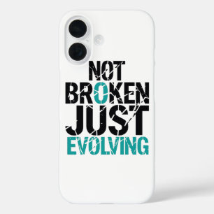 Coque Pour iPhone 16 Inspirant Pas Cassé, Simplement en Évolution