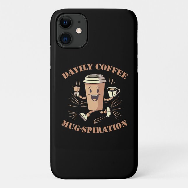 Coques Case-Mate iPhone Inspiration quotidienne de tasse de café (Dos)