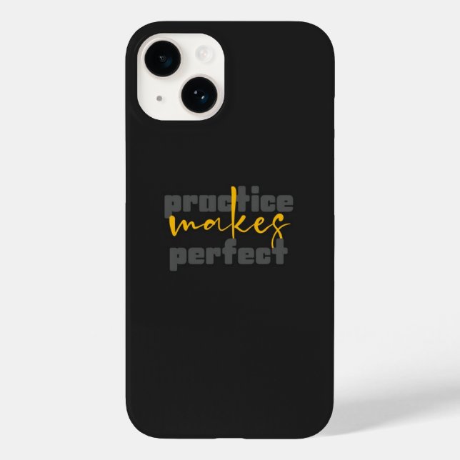 Coques Case-Mate iPhone Inspirational Matte Black iPhone 14 Case  (Verso)