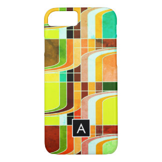 Coque iPhone 7 Inspiré de rétro funky coloré