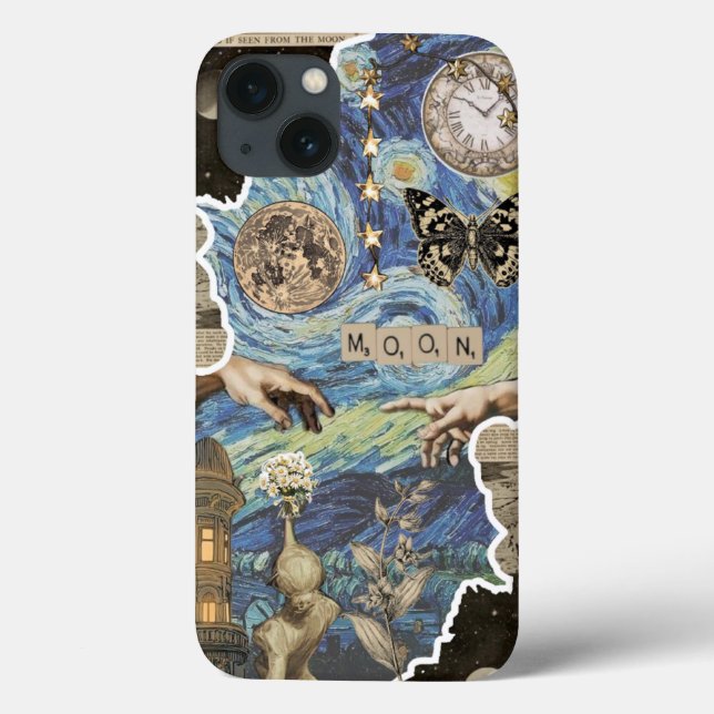 Coques Case-Mate iPhone Inspiré de Van Gogh : Nuit étoilée de New York (Verso)