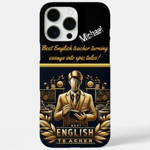 Coque iPhone 16 Pro Max Inspirer l'enseignant anglais classe de leader