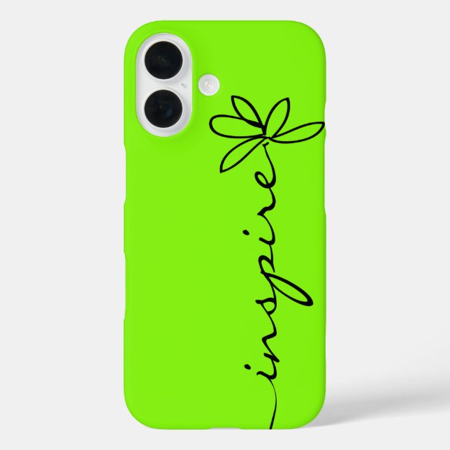 Coques Case-Mate iPhone INSPIRER SUR Neon Green (Verso)