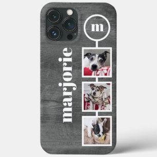 Case-Mate iPhone Case Instagram Style Photos sur Grey Wood Image Coque-M