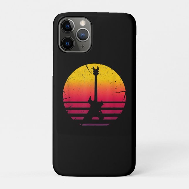 Coques Case-Mate iPhone Instrument de loterie de Guitar Sunset (Dos)