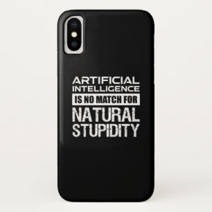 Case-Mate iPhone Case Intelligence Artificielle Stupidité Naturelle Drôl