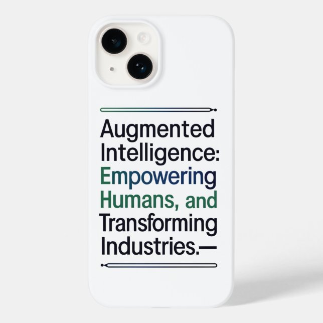 Coques Case-Mate iPhone Intelligence Augmentée - Donner du pouvoir aux hum (Verso)