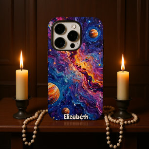 Coque iPhone 16 Pro Interstellar Swirl : Planetary Vista