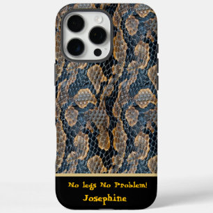 Coque iPhone 16 Pro Max Intriguant les motifs de la peau de serpent dans l