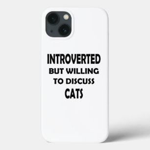 Case-Mate iPhone Case Introverted, mais les chats sont une exception - C