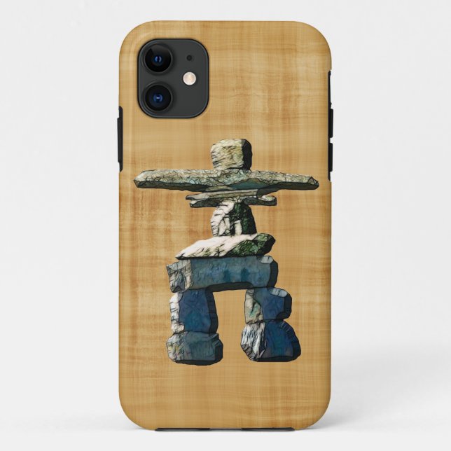 Coques Case-Mate iPhone Inukshuk Native American Spirit Stones (Dos)
