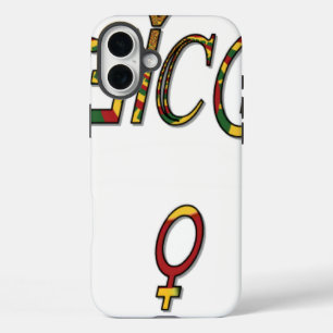 Coques iPhone 16 Plus Inverti "OFFICIAL Female Symbole Art Imprimer