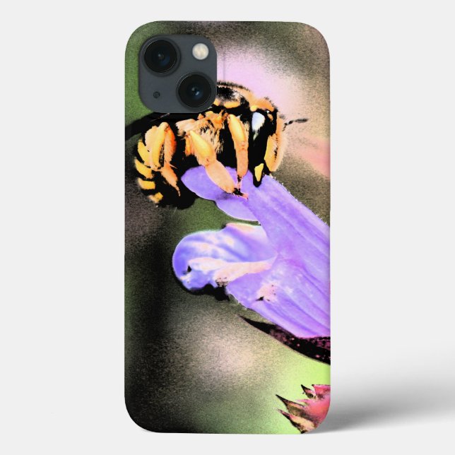 Coques Case-Mate iPhone Iphcnm d'abeille et de fleur (Verso)