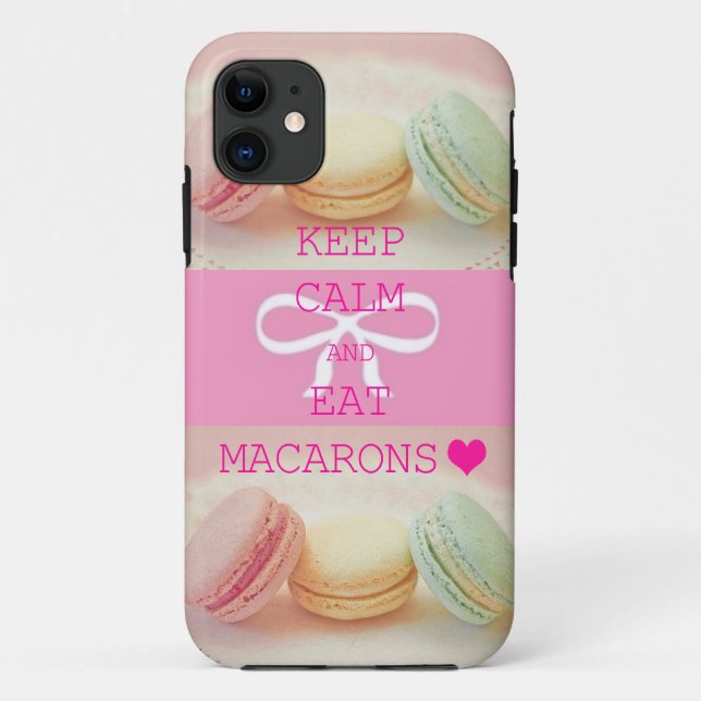 Coques Case-Mate iPhone 【iPhoneケース】マカロン★KEEP CALM AND EAT MACARONS (Dos)