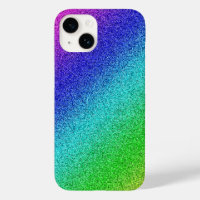 iPhone 14 Enveloppe Arc-en-ciel brillant Glitzer B