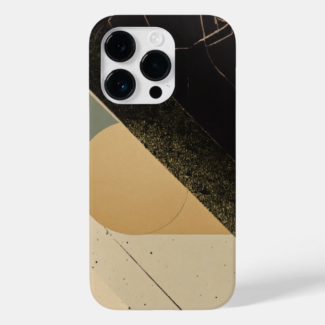 Coques Case-Mate iPhone iPhone 14 pro à peine noir crème (Verso)