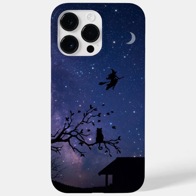 Coques Case-Mate iPhone iPhone 14 Pro Max Case – Blue Halloween Illustrati (Verso)