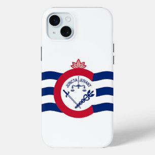 Coque Case-Mate iPhone iPhone 15 Plus Coque-Mate, drapeau Cincinnati