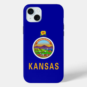 Coque Case-Mate iPhone iPhone 15 Plus Coque-Mate, drapeau du Kansas